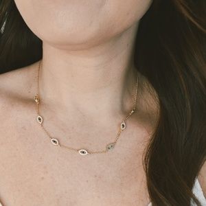 Evil Eye Gold Necklace